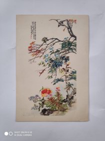 1956年画片《秋丛虫鸟》程璋作