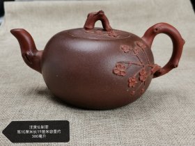 老紫砂壶 汪寅仙制壶 花器壶 使用痕迹明显 品相完好