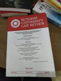 RUTGERSUNIVERSITY LAW REVIEW