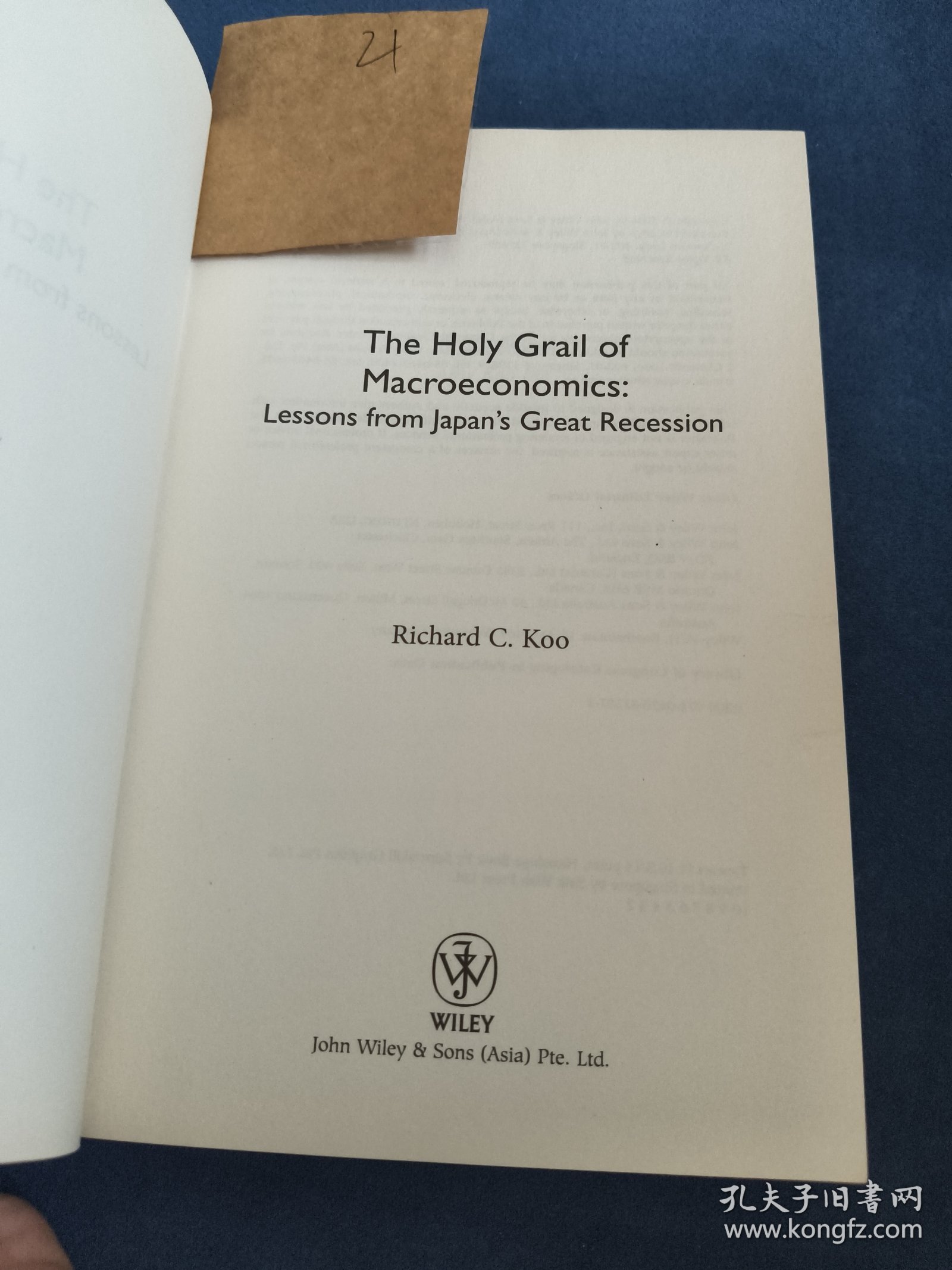 The Holy Grail of Macroeconomics:lessons from Japan's great recession