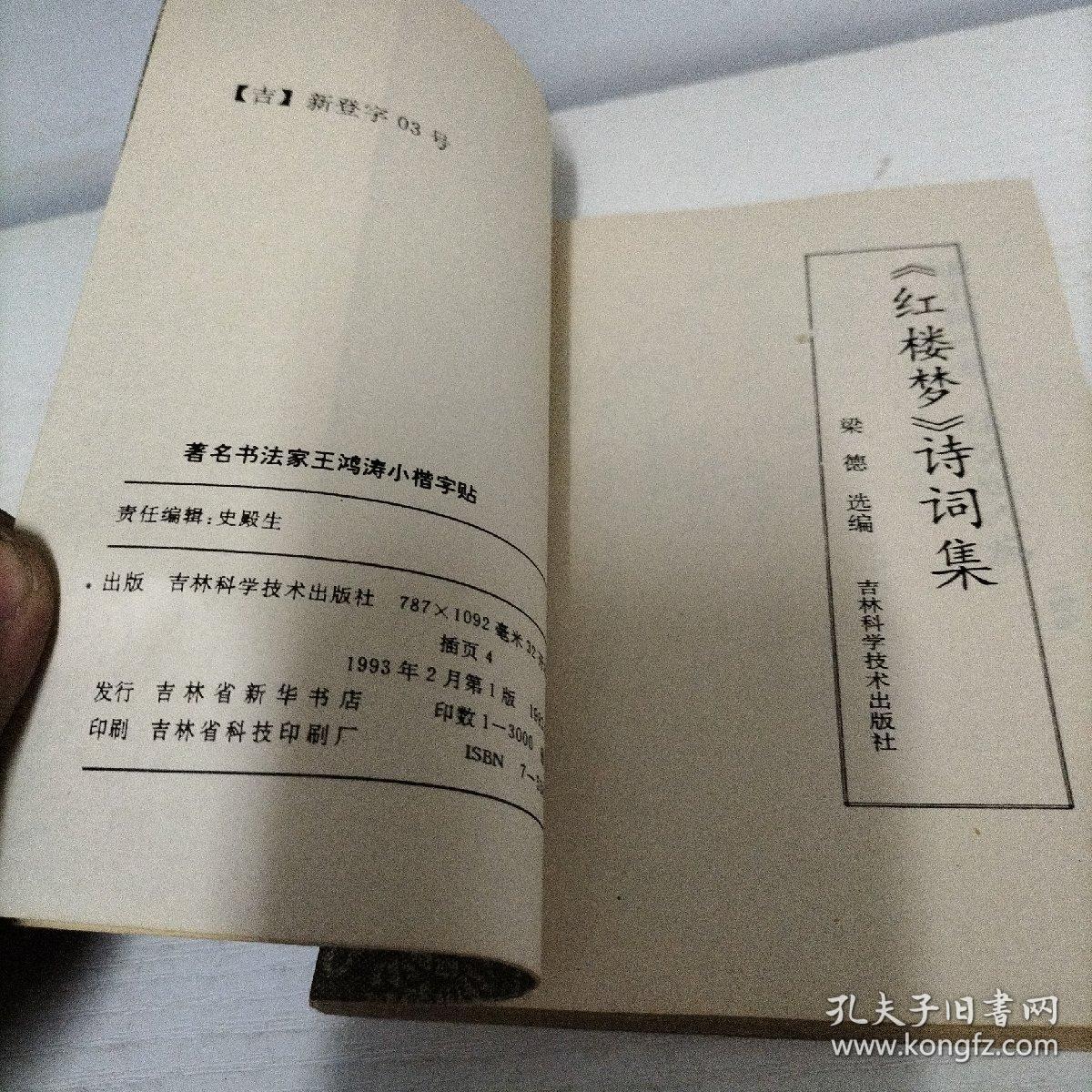 当代《石头记》手抄本书法 著名书法家王鸿涛小楷字帖 又名：红楼梦诗词集