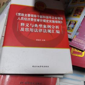 党政主要领导干部和国有企业领导人员经济责任审计规定实施细则》释义与典型案例分析及常用法律法规汇编