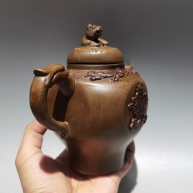 老紫砂茶壶紫砂壶兽尊壶 380cc