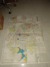 巨大尺幅112*78厘米，康德7年，最新新京市街地图