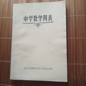 中学数学用表