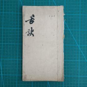 民国或清或更早时间的 “精抄本”16开手抄本《舌诀》一册，字迹工整！