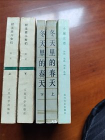 中国现代长篇小说丛书―冬天里的春天（上下）财主底儿女们（上 下）小城之恋 5册