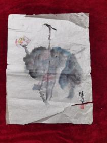 著名画家.赵京.花鸟画原作.