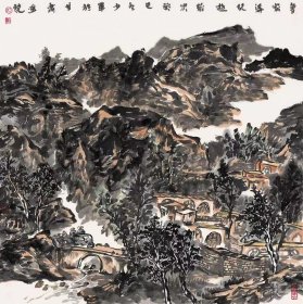 中国美协会员甘肃画院专业画家骆少军山水画出版精品