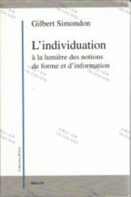 价可议 L'individuation à la lumière des notions de forme et d'information Collection Krisis nmwxhwxh