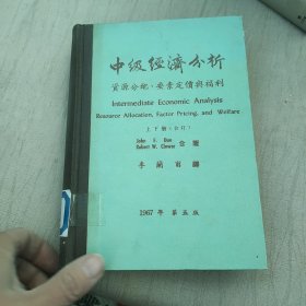 中級經(jīng)濟分析上下冊。