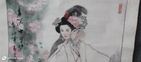 【林峥明】1958年出生于海南省文昌市。毕业于广州美术学院中国画系，受教于黎雄才、杨之光、林墉、等教授。以人物见长，兼作花鸟、山水。画风具有东方诗意，气势磊落，墨韵渗变，清秀明确，工整精致，广州市中国画研究会理事。曾多次参加国内外大型画展，并多次举办个人画展。1987年留学旅居日本东京，在日本多次举办个人画展，出版林峥明人物画集。现任日本全国水墨画美术协会理事，日本东京书画院顾问。