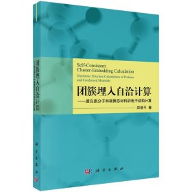 团簇埋入自洽计算--蛋白质分子和凝聚态材料的电子结构计算