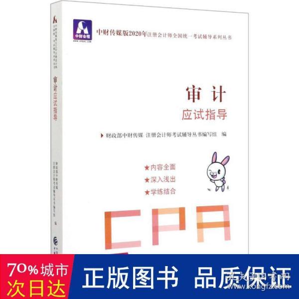 注册会计师2020配套辅导 2020年注册会计师全国统一考试辅导系列 应试指导 审计应试指导