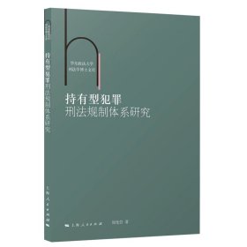 持有型犯罪刑法规制体系研究