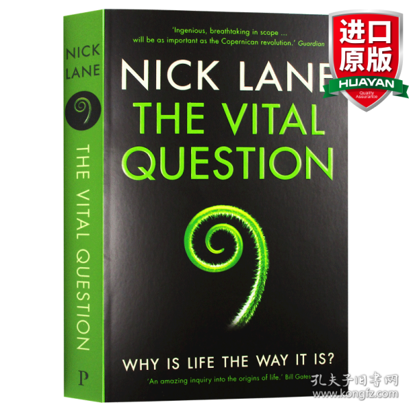英文原版 The Vital Question  复杂生命的起源 英文版 进口英语原版书籍