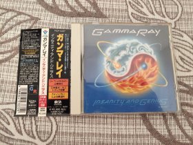 原版CD唱片 Gamma Ray  /  Insanity And Genius 德国著名速度 旋律 力量金属大牌伽马射线乐队 经典专辑 日首