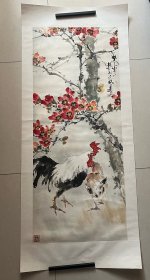 天津画家刘正明 镜心 尺寸114*47㎝