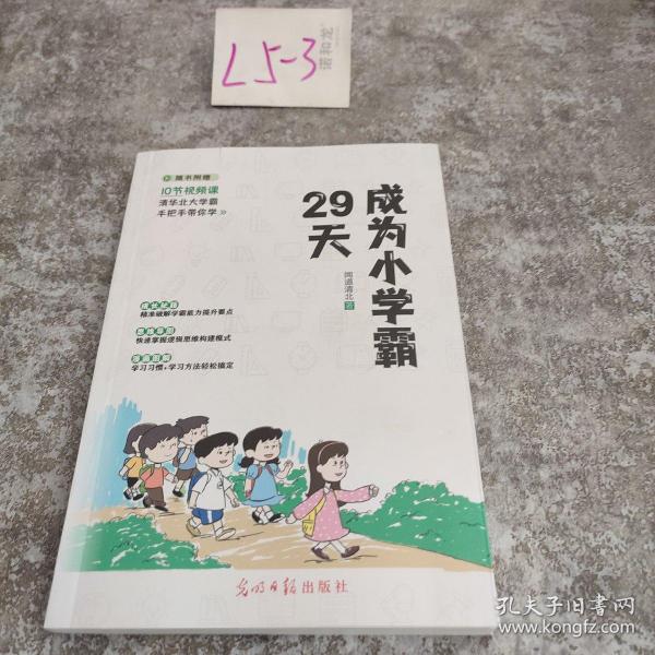 29天成为小学霸 清华北大学霸手把手带你学 小学生逻辑思维学习方法习惯培养辅导书 (赠10节视频课)