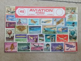 美国航空/飞机邮票（37张）