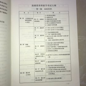 中国营养学会营养师培训教学考试大纲