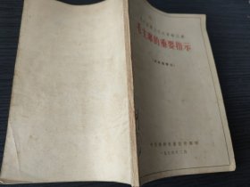 毛主席的重要指示（国内包挂刷）