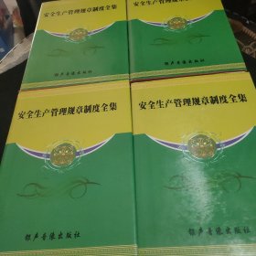 安全生产管理规章制度全集（1-4册 全四册 4本合售）