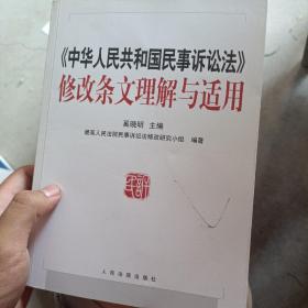 《中华人民共和国民事诉讼法》修改条文理解与适用