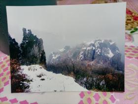 芜湖市繁昌区马仁奇峰雪景  现在的马仁山已经被各种现代设施分割的支离破碎！