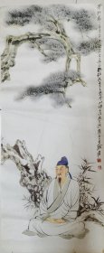 水墨画：翁松图