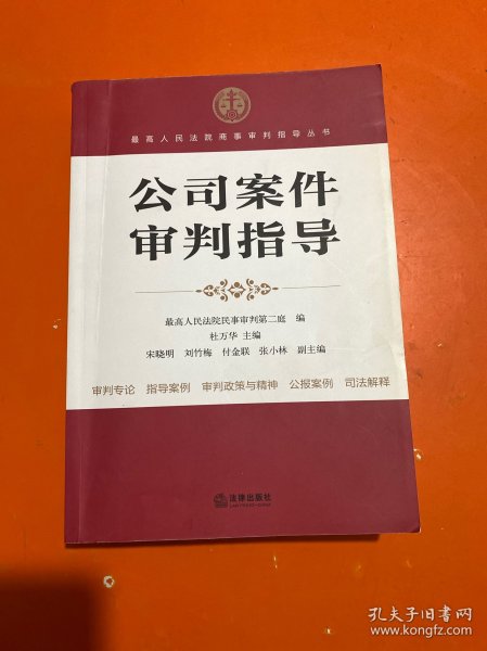 最高人民法院商事审判指导丛书：公司案件审判指导