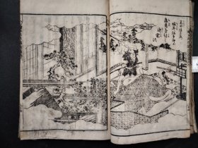 线装古籍木版画册《绘本忠臣藏》木刻版画册，版画精美，尺寸22.5*15.5