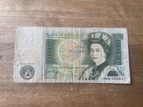 英国D序列1英镑纸币（鄙视卖假币的）