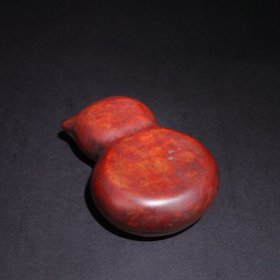 旧藏“葫芦形”盖砚：福禄款：刘青照
