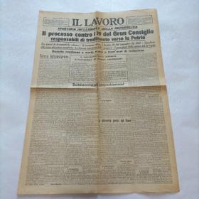 二战时期报纸 意大利文原版 1944年 12