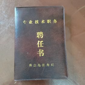 专业技术职务聘任书