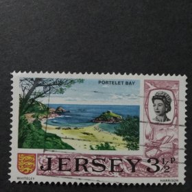 泽西岛邮票 1970年波特莱特湾 1枚销