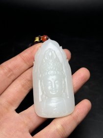 和田玉观音挂件