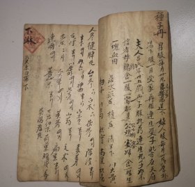 手抄本，中医方，厚册