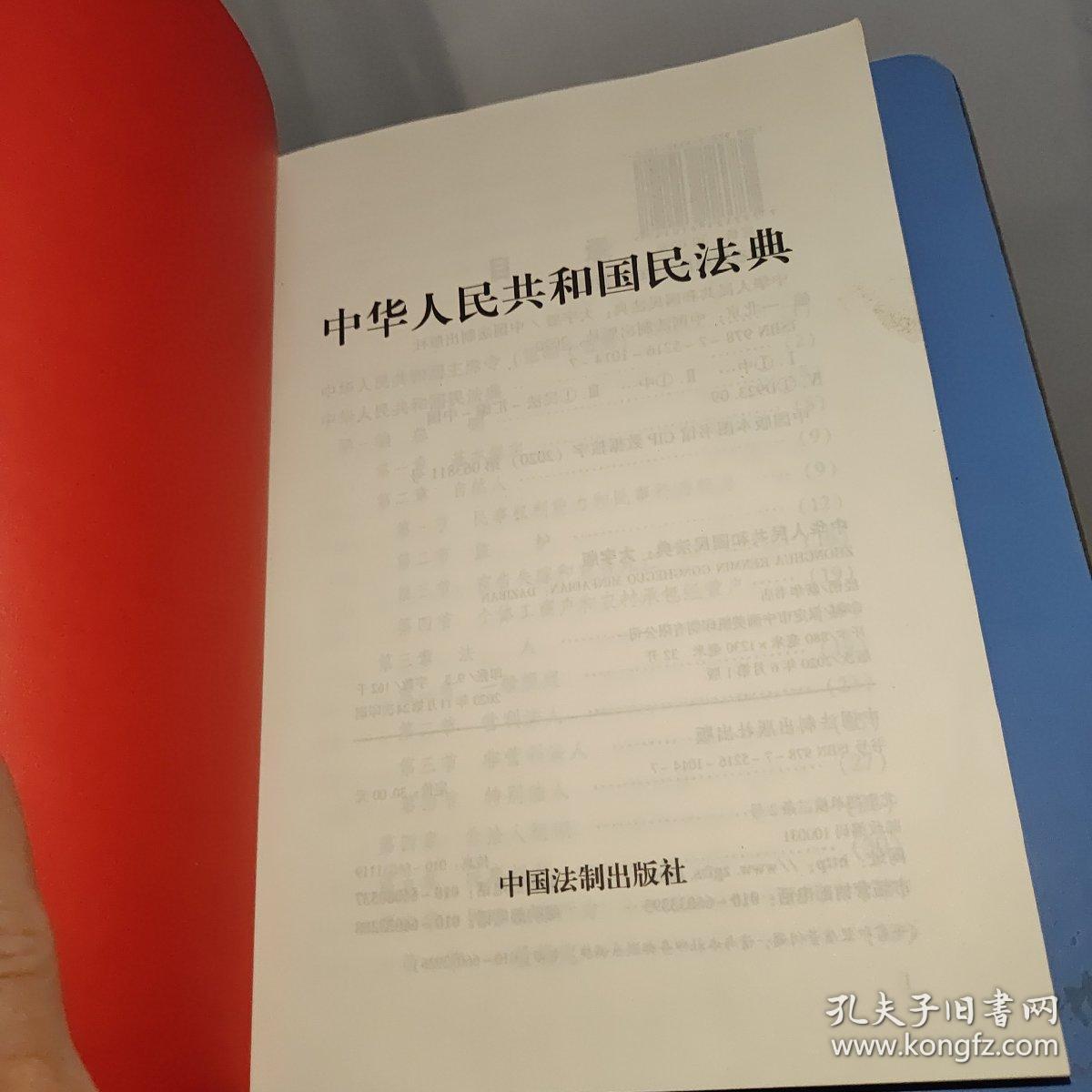 中华人民共和国民法典 大字版，含草案说明