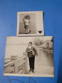 七十年代无锡鼋头渚美女照片二张