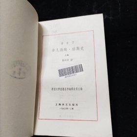 弃儿汤姆·琼斯史 上下册 网格本 上海译文出版社 1993年一版一印