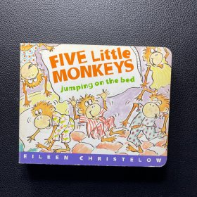 Five Little Monkeys Jumping on the Bed 原版纸板书