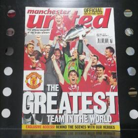 【英文原版】曼联队 三冠王的官方杂志1999年7月 Manchester United