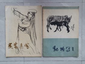 黄胄著作两册合售（内页无涂画）