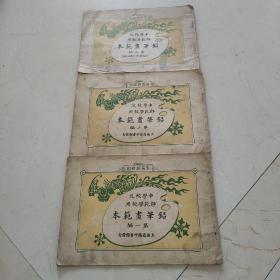 中学校及师范学校用   铅笔画范本   第一，二，三编合售