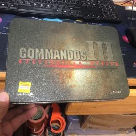 游戏光盘:COMMANDOS III DESTlNATlON BERLlN 盟军敢死队3 目标柏林(3光盘+使用说明书+游戏卡 铁盒包装)