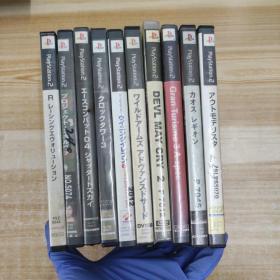 6游戏光盘DVD：PLAYSTATION 2系列合售 十张碟片盒装