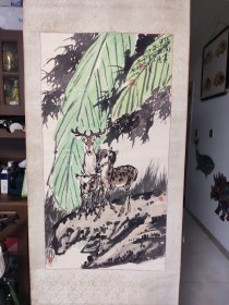 吕学勤国画 临朐走出的国画大家，非常棒的题材，原装原裱精品，三尺整纸大尺寸