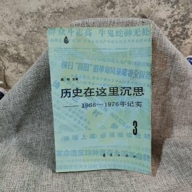 历史在这里沉思（第三册）：1966-1976年记实